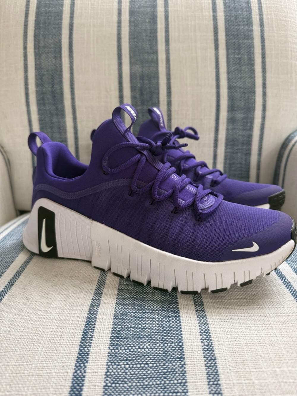Nike Purple and White Metcon Athletic Shoe